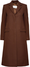 Iconic Tailored Wool Coat Outerwear Coats Winter Coats Brown Calvin Klein