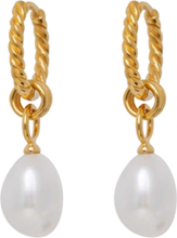 Ix Ocean Pearl Earrings Ørestickere Smykker Gold IX Studios