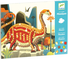 Dinosaurs Toys Creativity Drawing & Crafts Craft Stickers Multi/mønstret Djeco*Betinget Tilbud