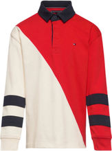 Colorblock Rugby Polo L/S Tops T-shirts Polo Shirts Long-sleeved Polo Shirts Multi/patterned Tommy Hilfiger