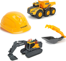 Volvo Construction Team Toys Toy Cars & Vehicles Toy Vehicles Construction Cars Yellow Dickie Toys