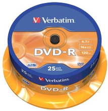 Verbatim DVD-R Inkjet 25-pack