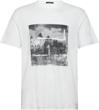 Graaf Linen Art Tee White Tops T-Kortærmet Skjorte White NEUW