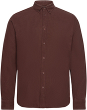 Vincent Corduroy Shirt Gots Skjorte Uformell Burgunder By Garment Makers*Betinget Tilbud