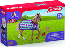Schleich English Thoroughbred With Blanket Toys Playsets & Action Figures Animals Multi/patterned Schleich