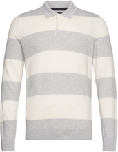 Onsrex Life Reg 12 Stripe Ls Polo Tops Knitwear Long Sleeve Knitted Polos Grey ONLY & SONS