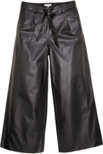 Pants Culotte Pu Bottoms Trousers Leather Leggings-Bukser Black Tom Tailor