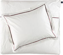 Gripsholm Bourdone White/Red Påslakan 150x210+50x60 cm