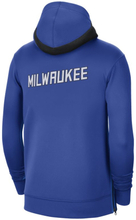 Milwaukee Bucks Showtime City Edition Men's Nike Therma Flex NBA Hoodie - Blue