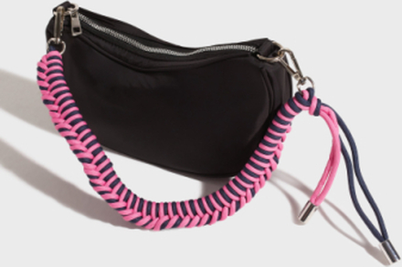 Only - Håndtasker - Black Blue+Pink Robe Straps - Onlgigi Nylon Rope Bagette Bag Acc - Tasker - Handbags