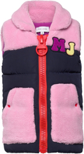 "Puffer Jacket Sleeveless Foret Vest Pink Little Marc Jacobs"