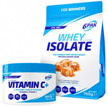 6PAK Nutrition Whey Isolate 700g + 6PAK Nutrition Vitamin C