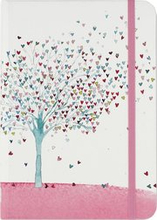 Anteckningsbok 18x13cm linjerad Tree of Hearts