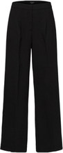 Slftinni Mw Wide Pant N Noos Bottoms Trousers Suitpants Black Selected Femme