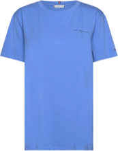 1985 Reg Mini Corp Logo C-Nk Ss T-shirts & Tops Short-sleeved Blå Tommy Hilfiger*Betinget Tilbud