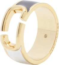 Sorter Marc Jacobs Black Multi/Gold Emalje Ring Accessories