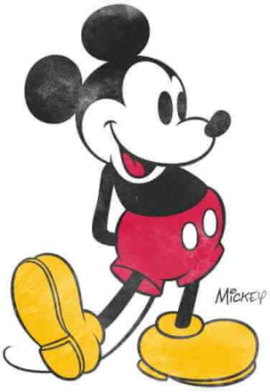 Disney Mickey Mouse Classic Kick T-Shirt - Weiß - XL