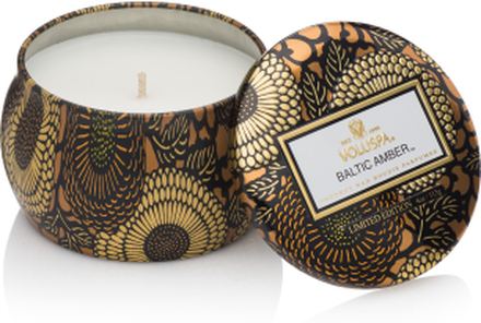 Voluspa Baltic Amber Japonica Decorative Tin Candle 25h