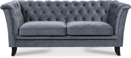 Milton Chesterfield 2-sits soffa - Valfri färg och tyg