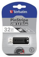 Verbatim 32GB StoreNGo PinStripe, Black, USB 3.0