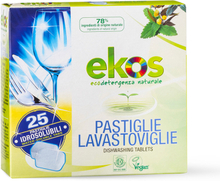 EKOS - Detersivo in pastiglie per lavastoviglie con olio essenziale di Menta ed Eucalipto