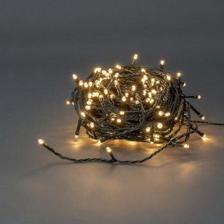 Nedis Dekorativa Lampor | Sträng | 120 LED"'s | Varm Vit | 9.00 m | Ljuseffekter: 7 | Inomhus eller Utomhus | Strömadapter
