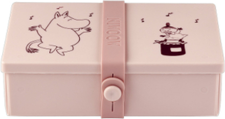 The Moomins Storage/Lunch Box Rectangular Home Kitchen Kitchen Storage Lunch Boxes Pink Moomin