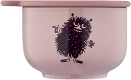 The Moomins Small Cotton Jar/Cottonsticks Home Decoration Bathroom Interior Toothbrush Holder Rosa Moomin*Betinget Tilbud