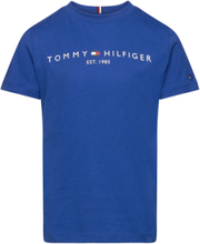 U Essential Tee S/S T-shirts Short-sleeved Blå Tommy Hilfiger*Betinget Tilbud