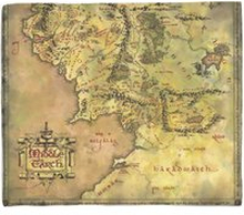 Lord Of The Rings Middle Earth Fleece Blanket - M