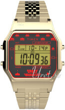 Timex TW2V30100 T80 LCD/Gulguldtonat stål