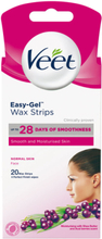 Veet Easy-Gel Wax Strips Normal Skin Face (20 stk)