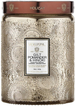 Voluspa Gilt Pomander & Hinoki Large Glass Jar Candle - 453 g