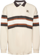 "Ls Stripes Rugby Sport Overshirts Beige Converse"