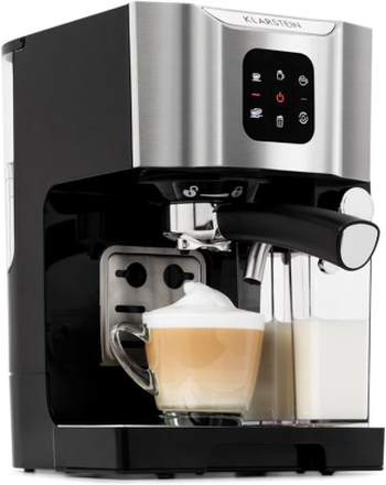 BellaVita kaffemaskin 3-i-1 1450 W 20 Bar mjölkskummare