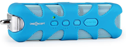 Blue Know Bluetooth-högtalare AUX batteri blå