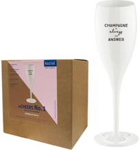 CHEERS Champagneglas - Champagne is the answer - 6-pack