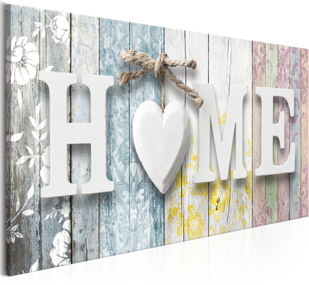 Canvas Tavla - Smell of Home Colourful Wide - 100x45