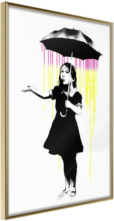 Inramad Poster / Tavla - Banksy: Nola - 40x60 Guldram
