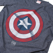 Marvel Men's Captain America Shield T-Shirt - Heat - L