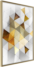 Inramad Poster / Tavla - Gold-Plated Enamel - 20x30 Guldram
