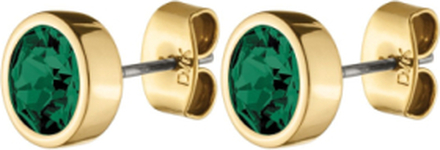 Noble Sg Green Accessories Jewellery Earrings Studs Grønn Dyrberg/Kern*Betinget Tilbud