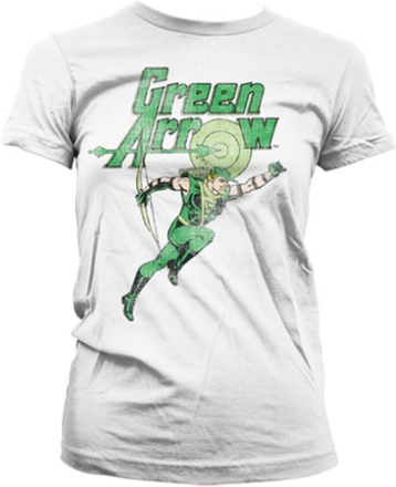 Green Arrow Distressed Girly T-Shirt, T-Shirt