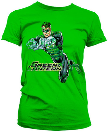 Green Lantern Distressed Girly Tee, T-Shirt