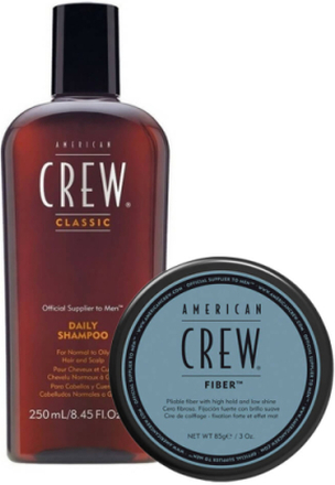 AMERICAN CREW - Get The Look (Daily Shampoo + Fiber Wax) Gift Set
