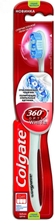 Colgate 360 Optic White Tandbørste - Medium - Rød