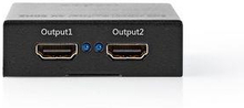 Nedis HDMI - Splitter | 2-Port port(s) | HDMI- ingång | 2x HDMI- utgång | 4K@60Hz | 18 Gbps | Metall | Antracit