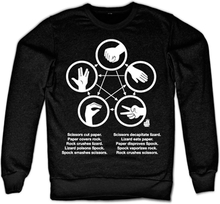 Sheldons Rock-Paper-Scissors-Lizard Game Sweatshirt, Sweatshirt