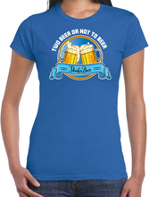 Apres ski t-shirt voor dames - two beer or not to beer - blauw - wintersport - bier