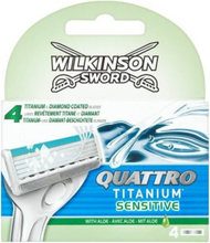 Wilkinson Sword Quattro Titanium Sensitive Rasierklingen (4 Stk) 4 stk.